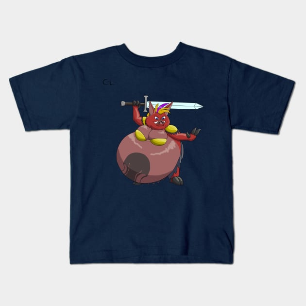 Hel the gladiator orc Kids T-Shirt by Cyborg-Lucario